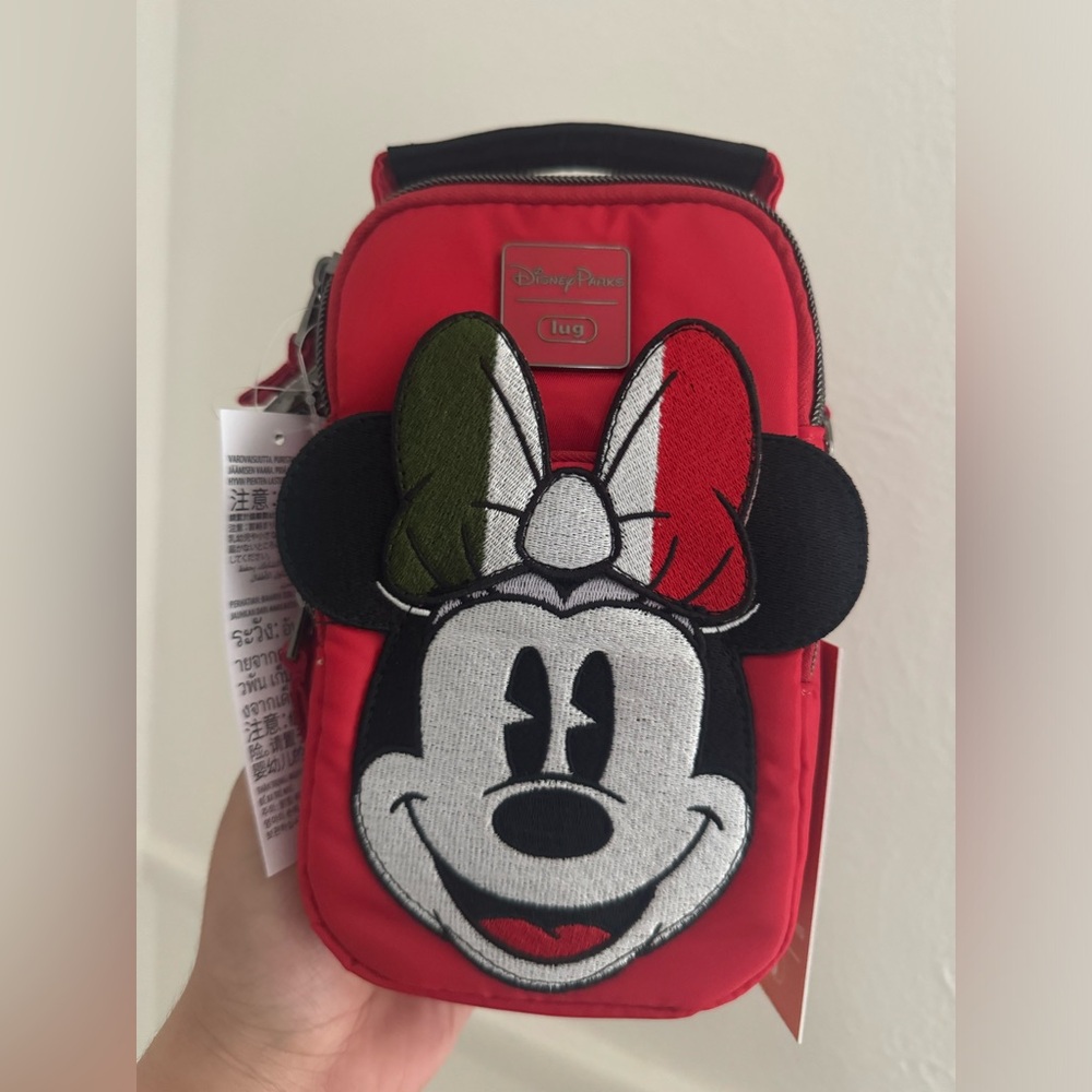 Disney Parks 2024 Italy Mickey Minnie Mouse Crossbody Bag Lug NEW